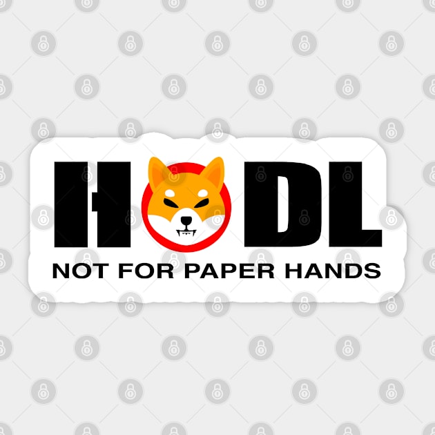 HODL Shiba Inu To The Moon Funny Shiba Inu Sticker by BrightGift